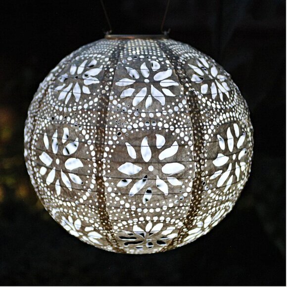 Allsop Soji Stella - Boho Globe - 12" Solar Lantern NEW in Box! - Picture 2 of 3